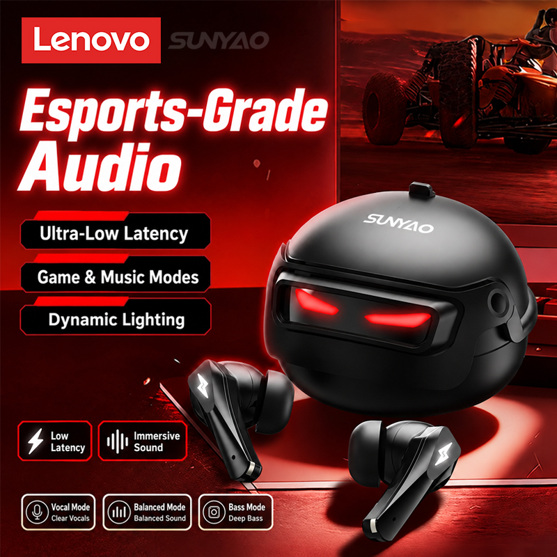 Earphones - Pilih Headset Gaming Lenovo GT101 Nirkabel