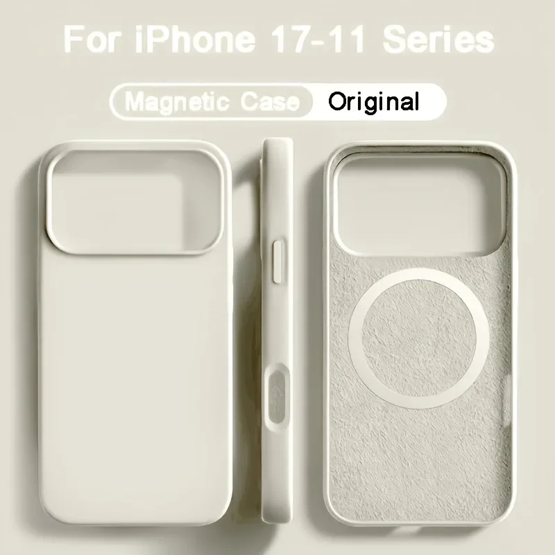 Casing Ponsel Silikon Cair Mag - Liquid Silicone Magnetic Phone Case ulasan dan harga