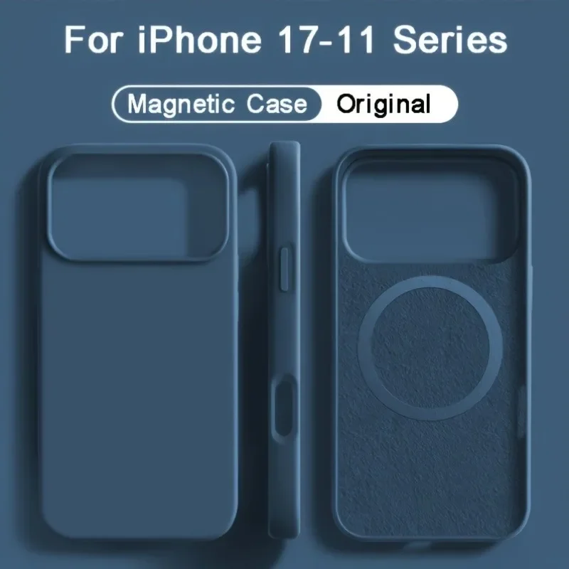 Casing Ponsel Silikon Cair Mag - Liquid Silicone Magnetic Phone Case ulasan dan harga