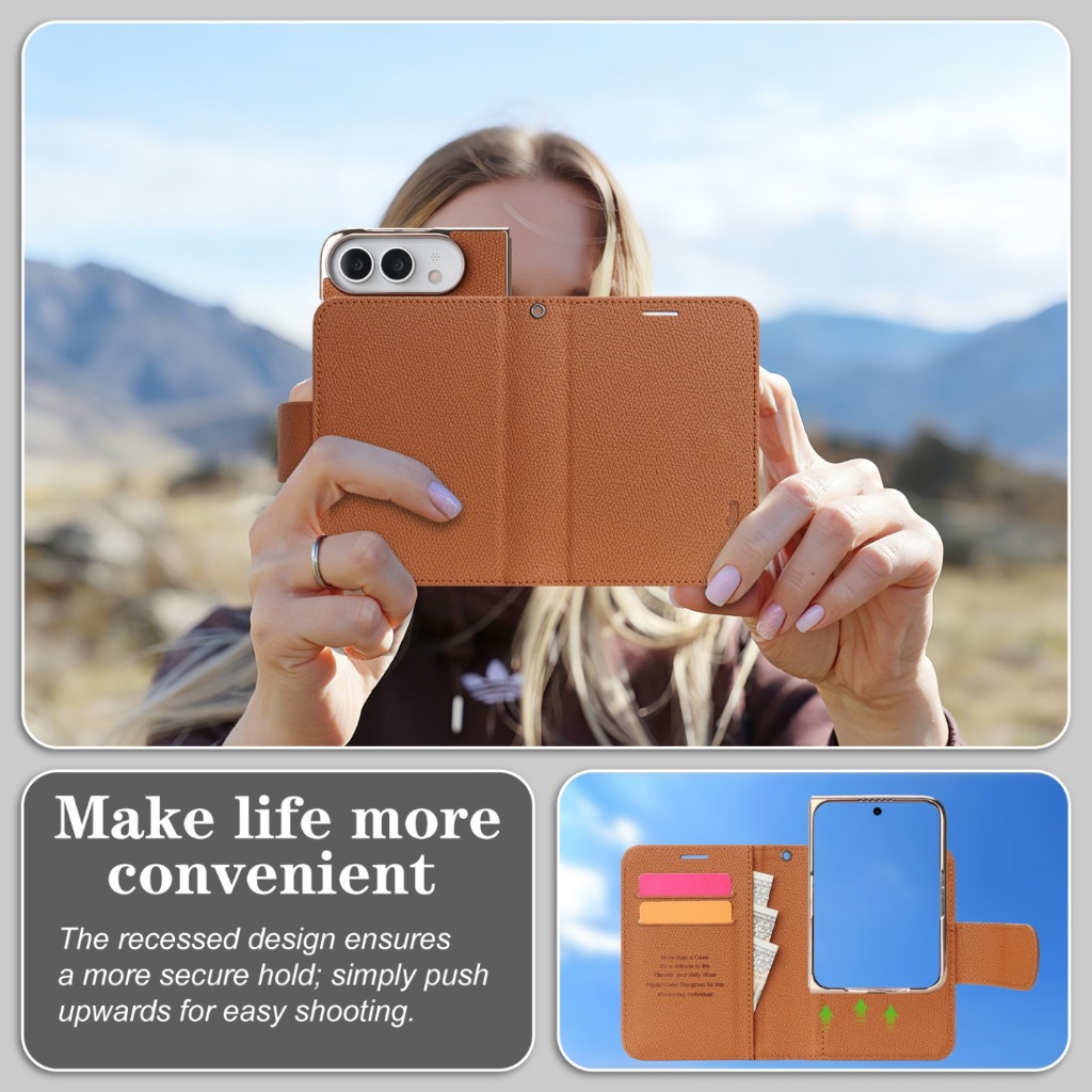 Casing Ponsel Dompet 2-in-1 ya - Leather Wallet Card Holder Phone Cover ulasan dan harga