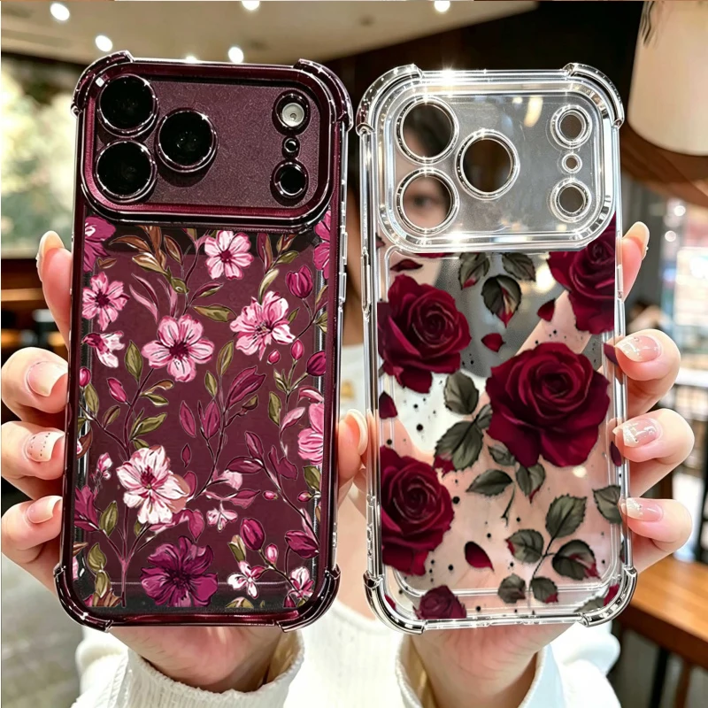 Casing dengan Motif Bunga Mera - Vintage Floral Pattern Soft Case ulasan dan harga
