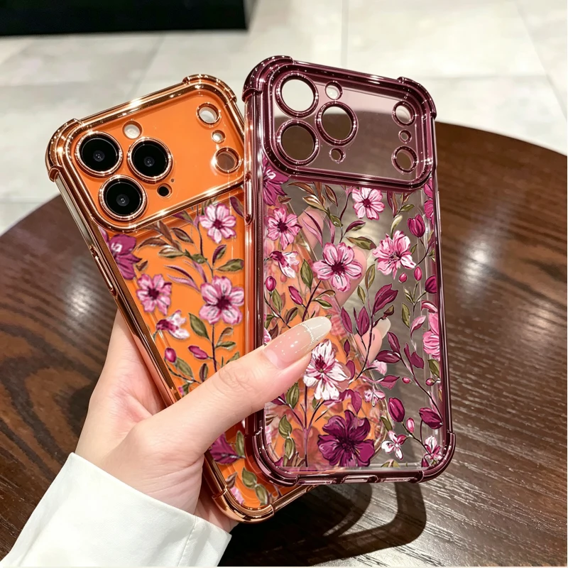 Casing dengan Motif Bunga Mera - Vintage Floral Pattern Soft Case ulasan dan harga