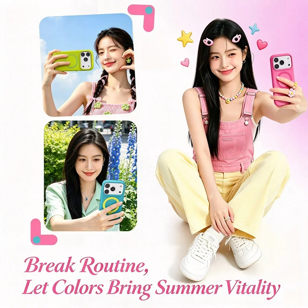 Casing Ponsel Silikon Cair Mag - Liquid Silicone Magnetic Phone Case ulasan dan harga