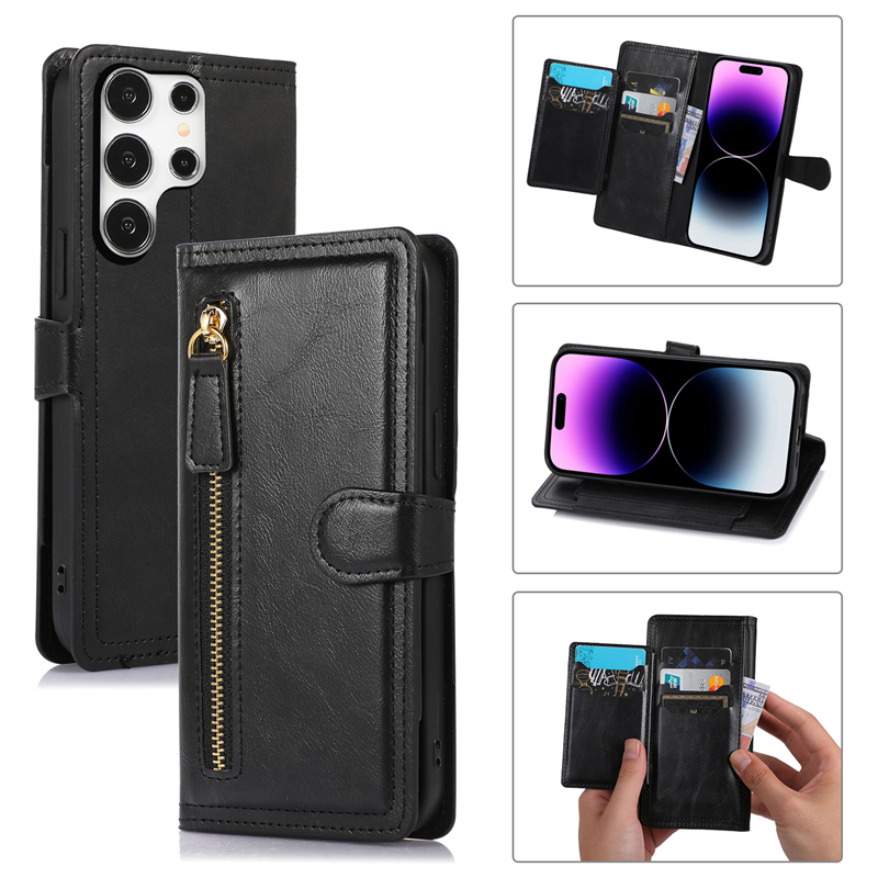 Casing Tempat Kartu Dompet Kul - Leather Wallet Card Holder Phone Cover ulasan dan harga