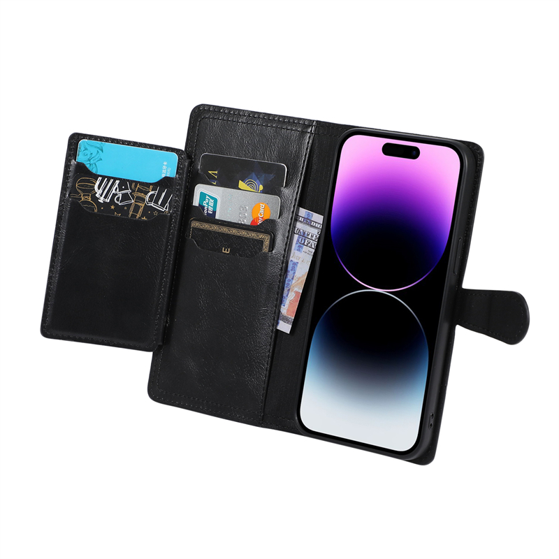 Casing Tempat Kartu Dompet Kul - Leather Wallet Card Holder Phone Cover ulasan dan harga